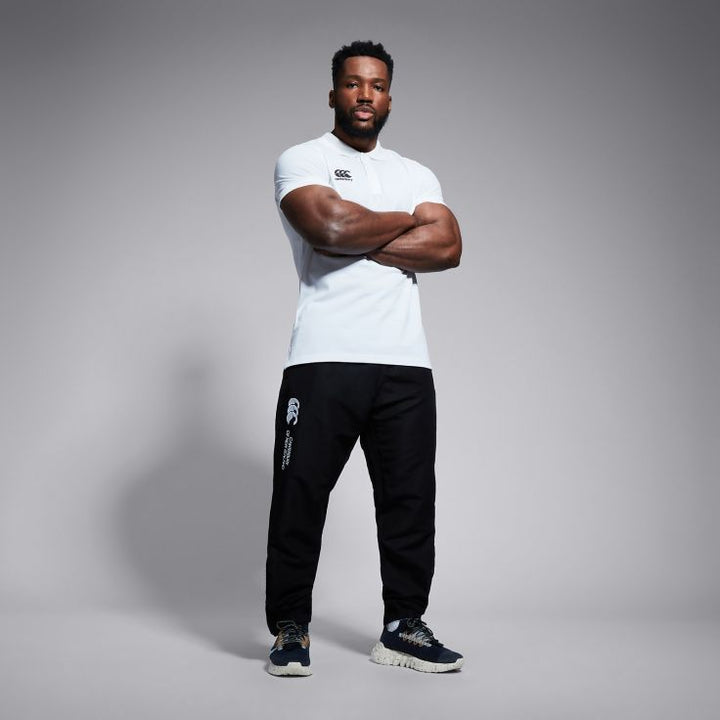 Pantaloni da stadio con risvolto Canterbury da uomo, neri