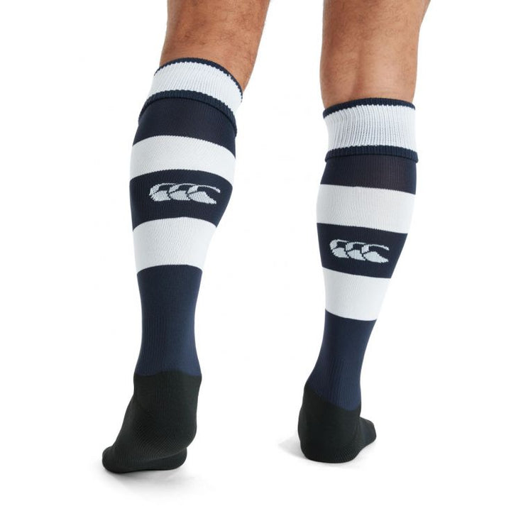 Chaussettes Canterbury Team Hooped Bleu Marine/Blanc Enfant