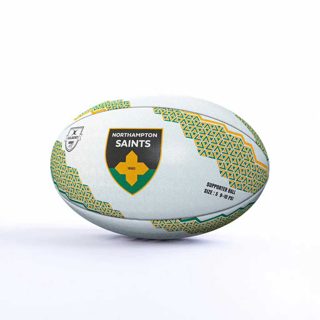 Gilbert Northampton Saints Supporter Rugby Ball Size 5