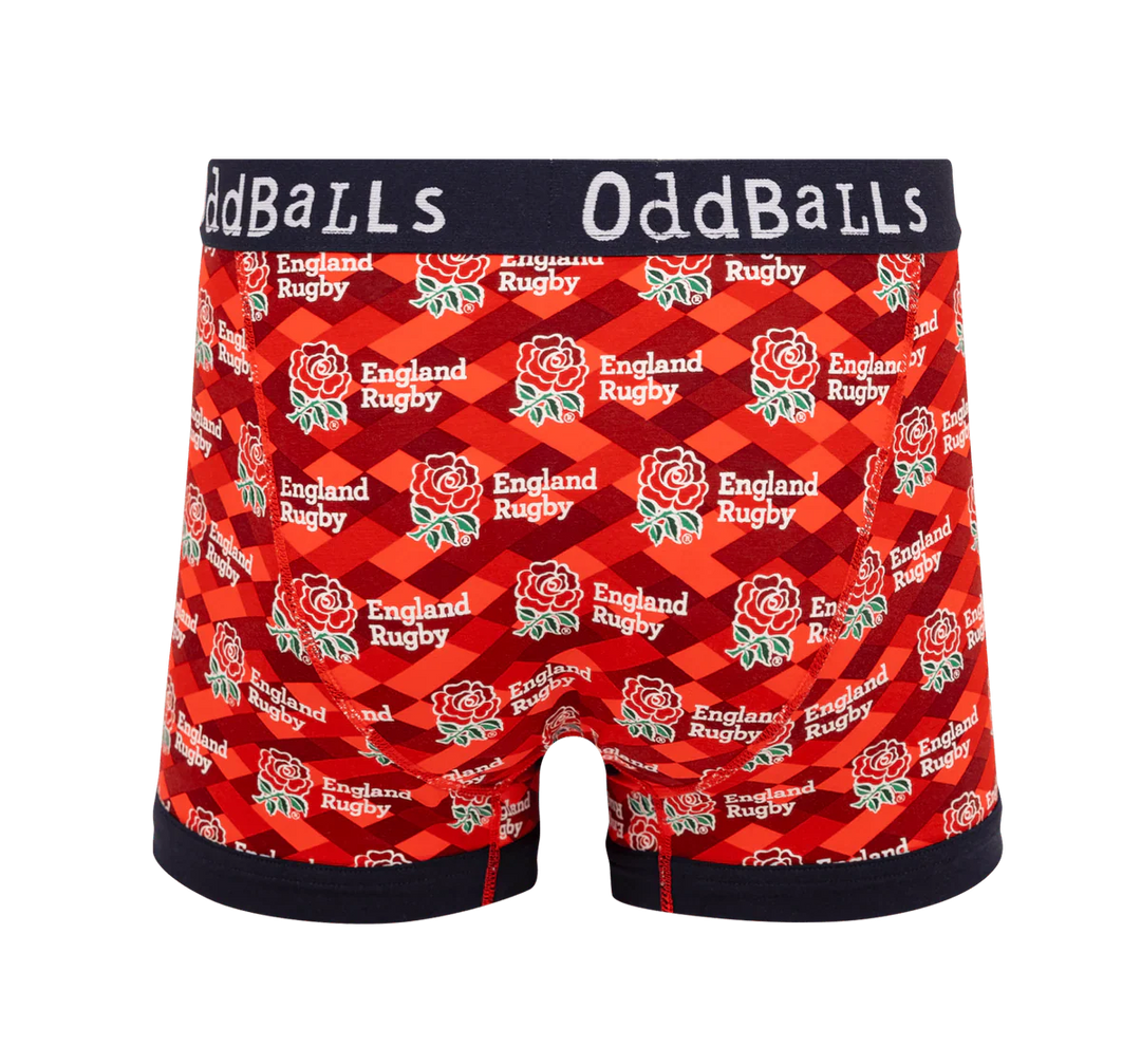Oddballs England Rugby Union Men's Alternate Boxer Shorts