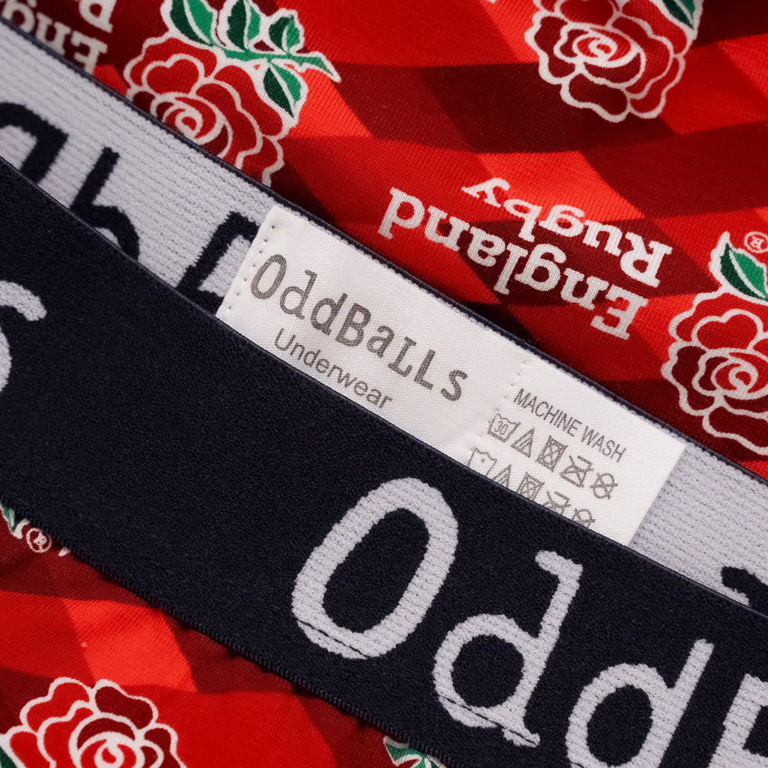 Oddballs England Rugby Union Men's Alternate Boxer Shorts