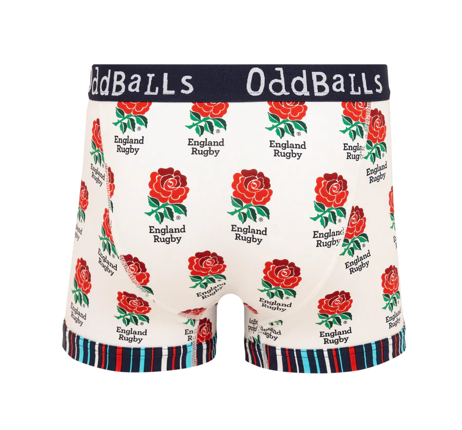 Boxer Homme OddBalls England Rugby Union Home Katoen