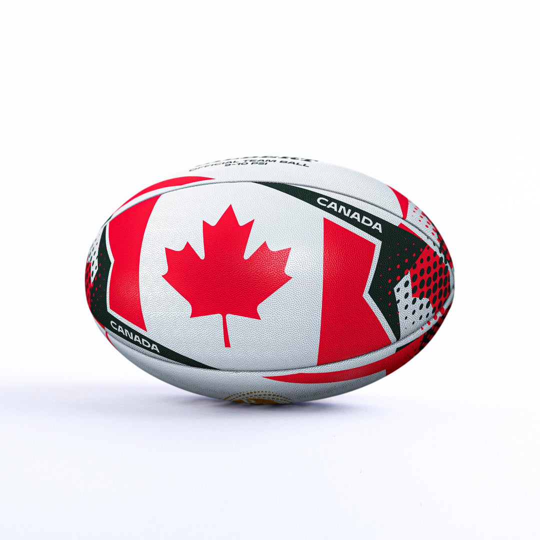 Ballon de rugby Gilbert RWC 2025 Équipe Canada Taille 5