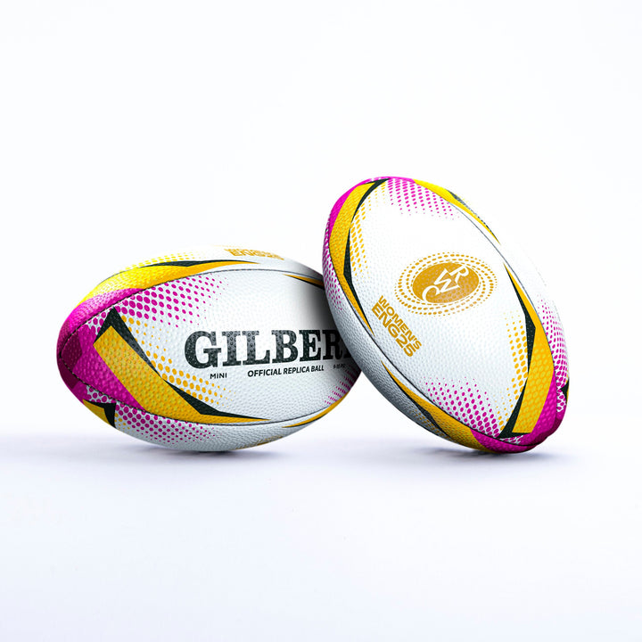Mini-réplique du ballon de rugby Gilbert de la Coupe du monde de rugby féminin 2025