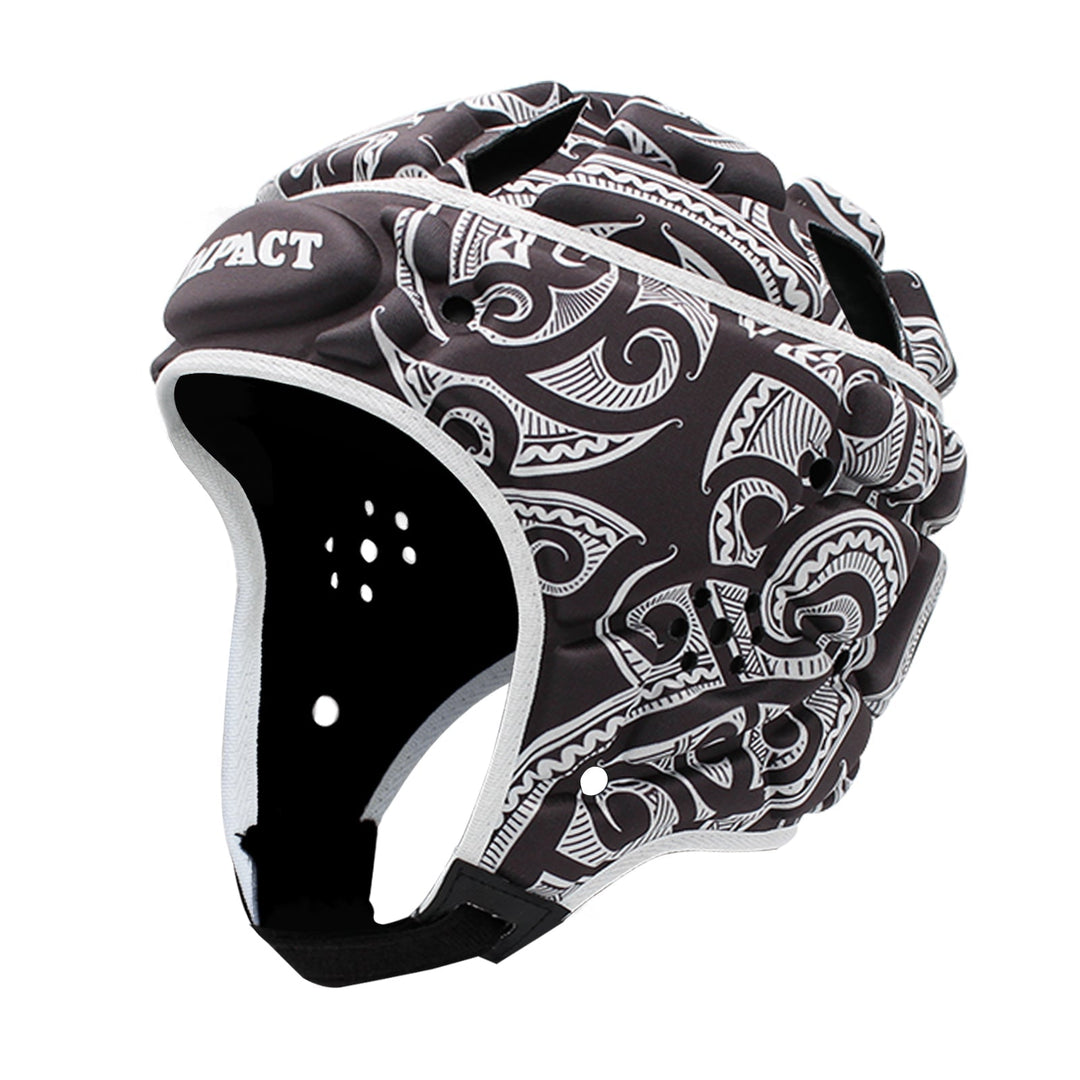 Casque de protection Impact Rugby Tribal noir