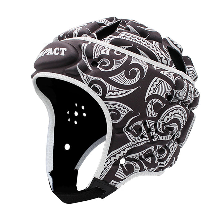 Casque de protection Impact Rugby Tribal noir