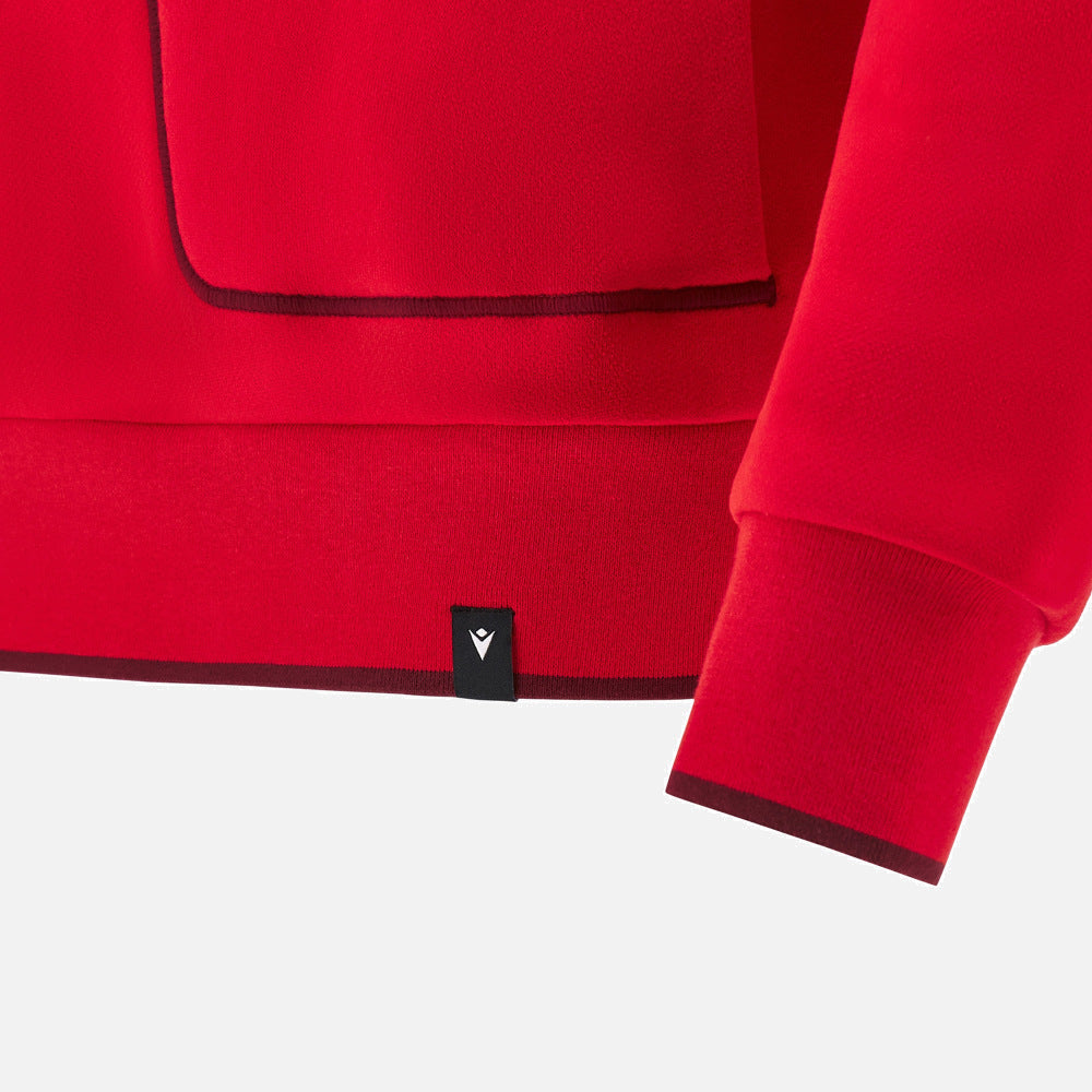 Sweat à capuche Macron Rugby Pays de Galles 2025/26 Travel Yukon pour homme