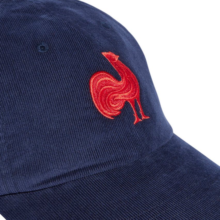 Casquette de baseball adidas FFR France en velours côtelé