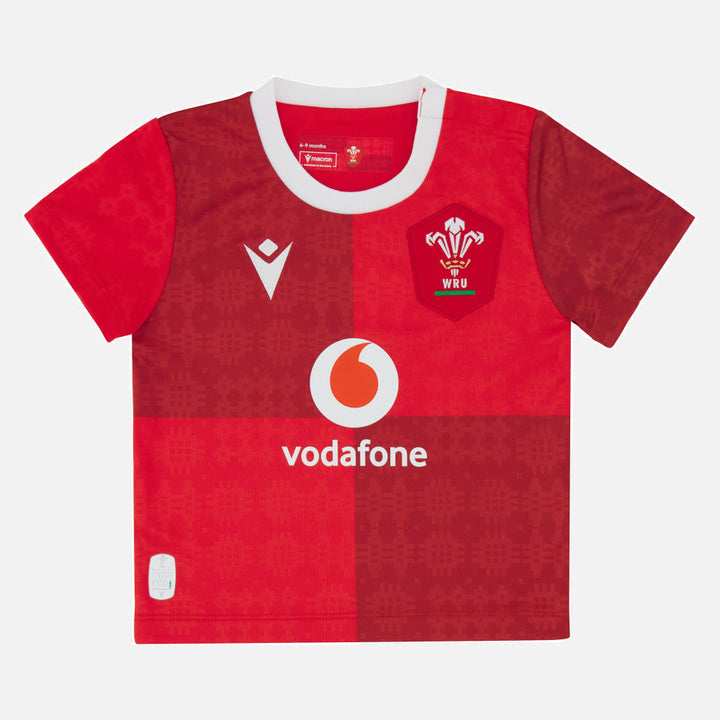 Maillot de rugby Macron Pays de Galles domicile 2025/26 pour bébé