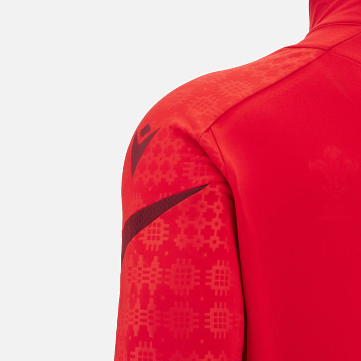 Haut d'entraînement Macron Rugby Pays de Galles 2025/26 1/4 Zip pour homme