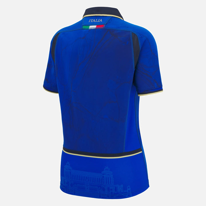 Maillot de rugby domicile féminin Macron WRWC 2025 Italie, coupe slim