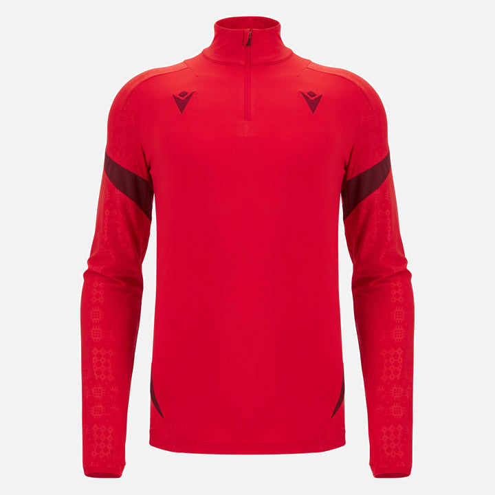 Haut d'entraînement Macron Rugby Pays de Galles 2025/26 1/4 Zip pour homme