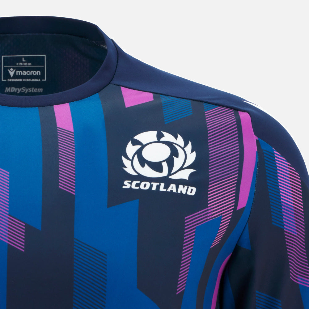 T-shirt d'échauffement Macron Scottish Rugby 2025/26 pour homme