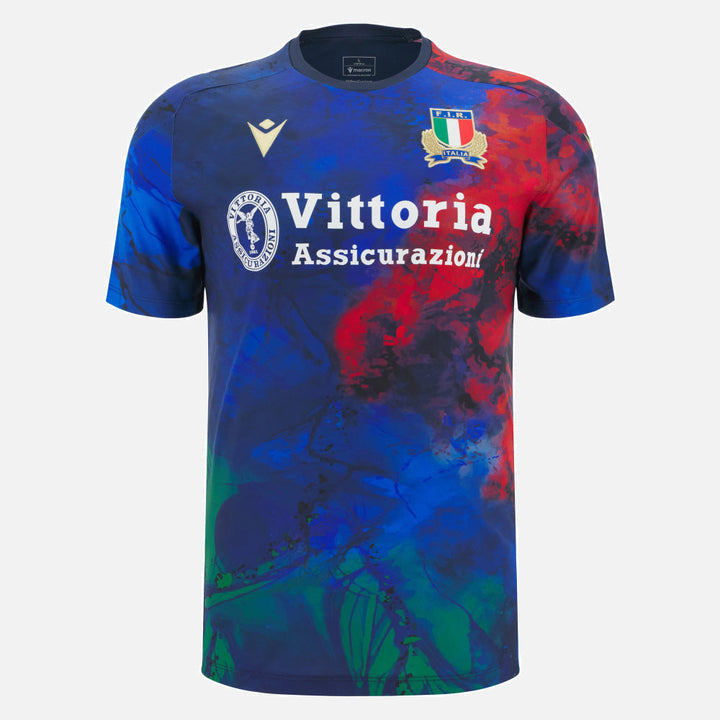 T-shirt d'entraînement Macron Italie Rugby 2025/26 pour homme