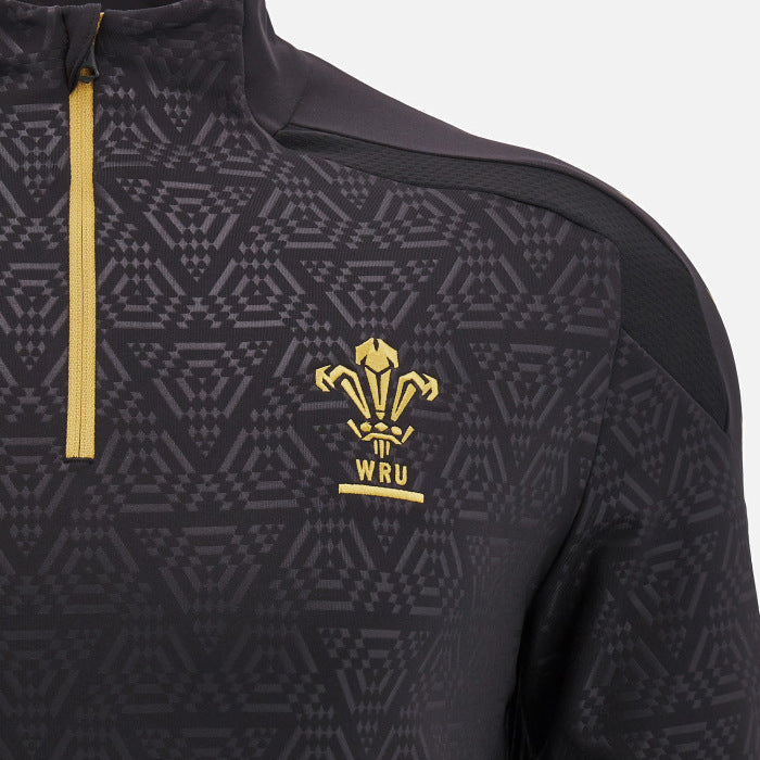 Haut d’Entraînement 1/4 Zip Rugby Pays de Galles Homme