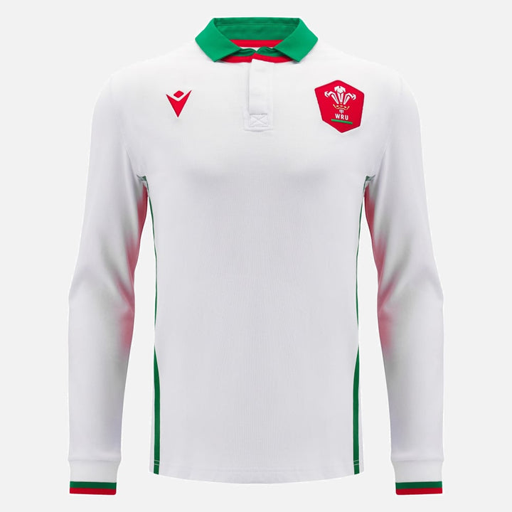 Maillot de Rugby Pays de Galles à Manches Longues en Coton pour Homme