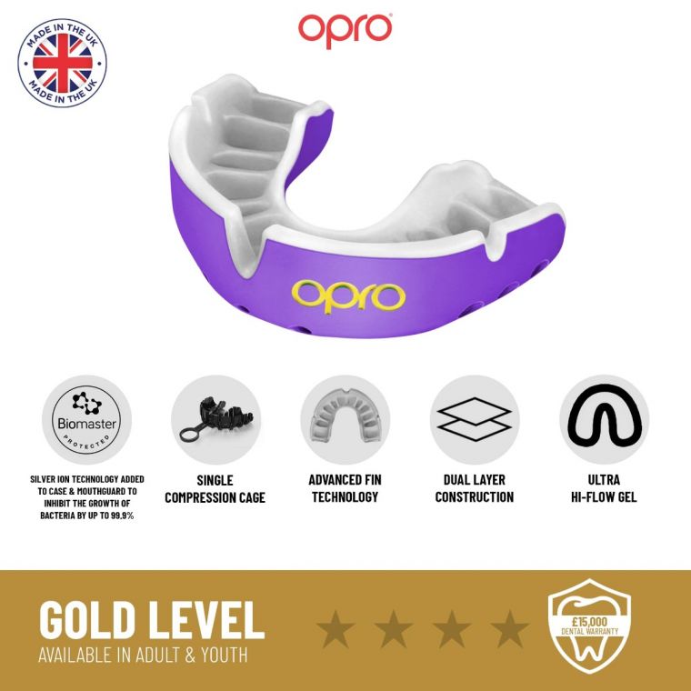 Protège-dents OPRO Gold Ultra Fit Bleu/Blanc