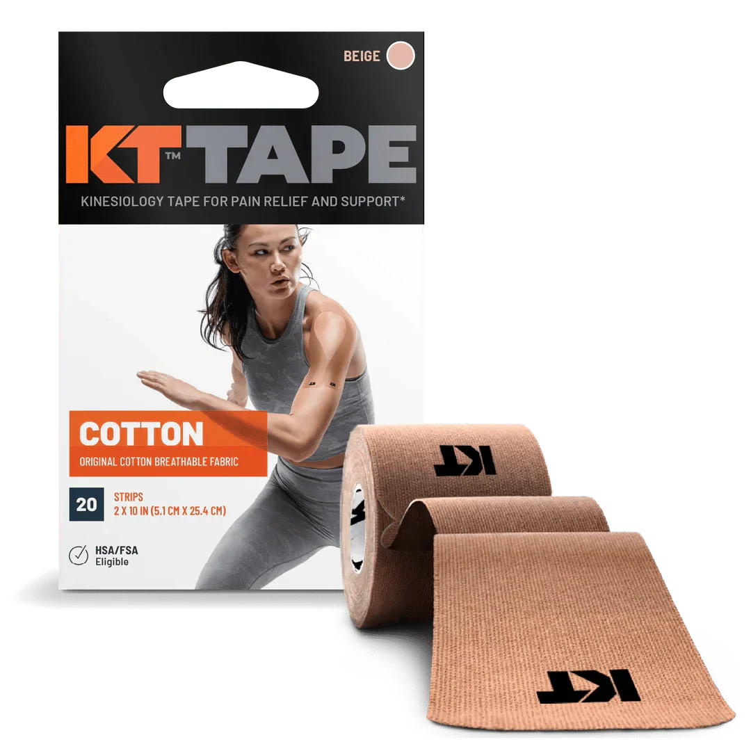 KT Tape Original Voorgesneden (5 x 25 cm) – 20 pièces – 5 mètres