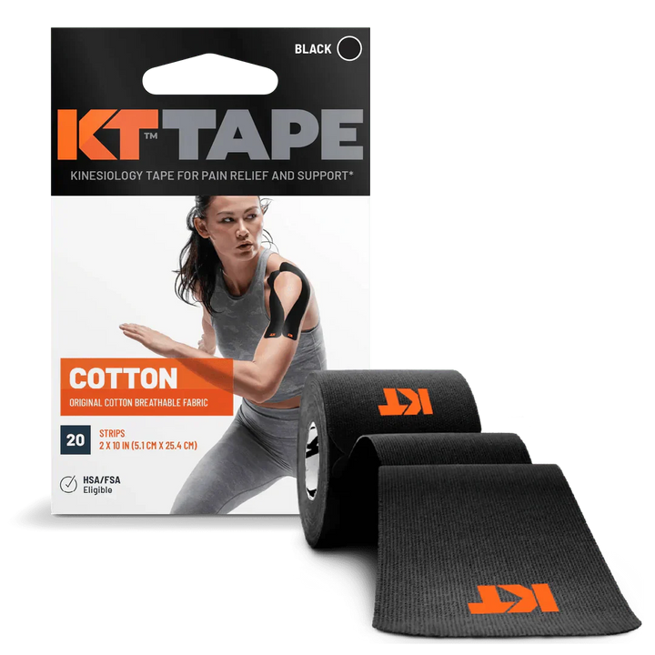 KT Tape Original Voorgesneden (5 x 25 cm) – 20 pièces – 5 mètres