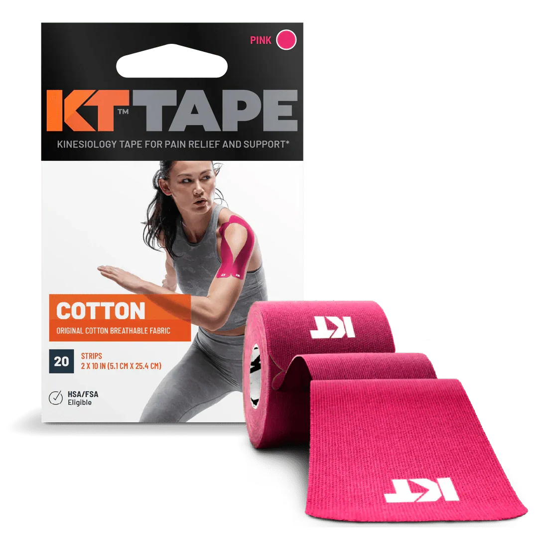 KT Tape Original Voorgesneden (5 x 25 cm) – 20 pièces – 5 mètres