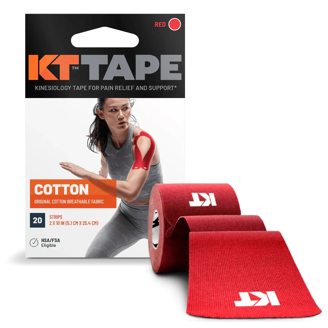 KT Tape Original Voorgesneden (5 x 25 cm) – 20 pièces – 5 mètres