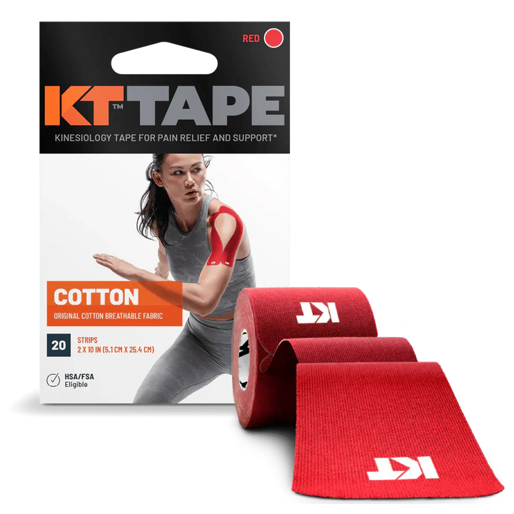 KT Tape Original Voorgesneden (5 x 25 cm) – 20 pièces – 5 mètres