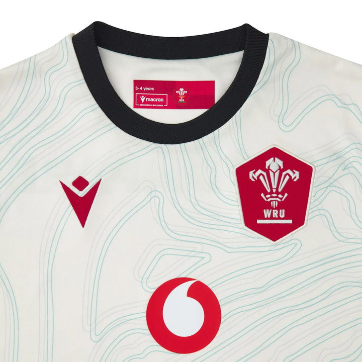 Maillot extérieur Macron Wales Rugby Replica 2025/26 pour enfant