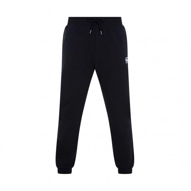 Pantaloni con polsini in pile affusolato Canterbury neri