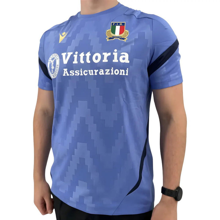 Macron Italy Rugby Staff Training T-Shirt