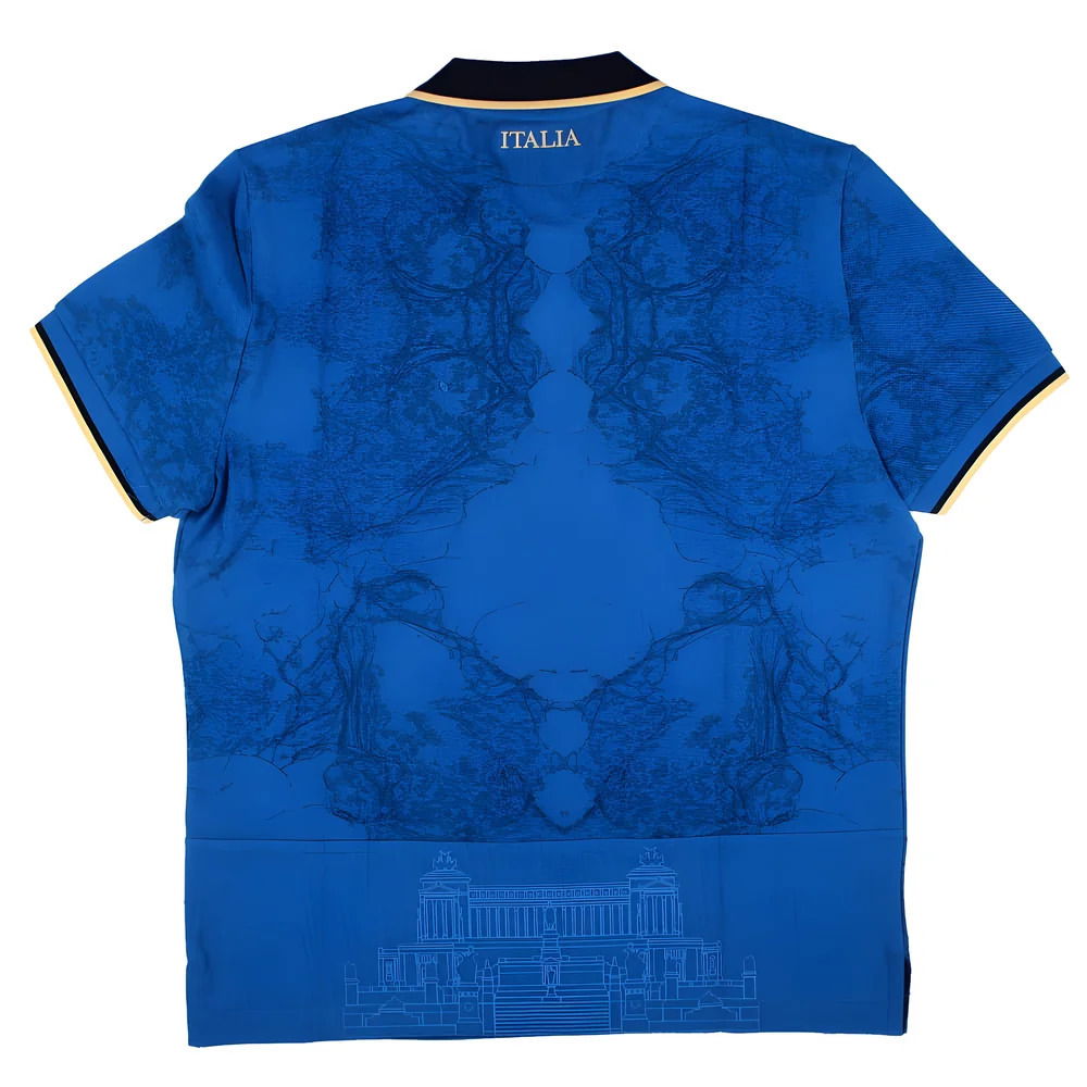 Macron Italy Rugby Cotton Home Shirt Short Sleeve