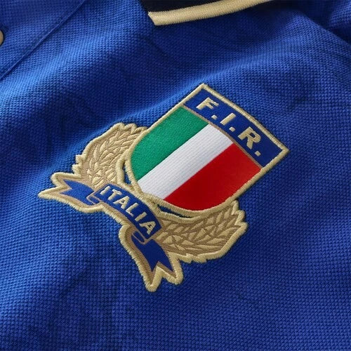 Macron Italy Rugby Cotton Home Shirt Short Sleeve