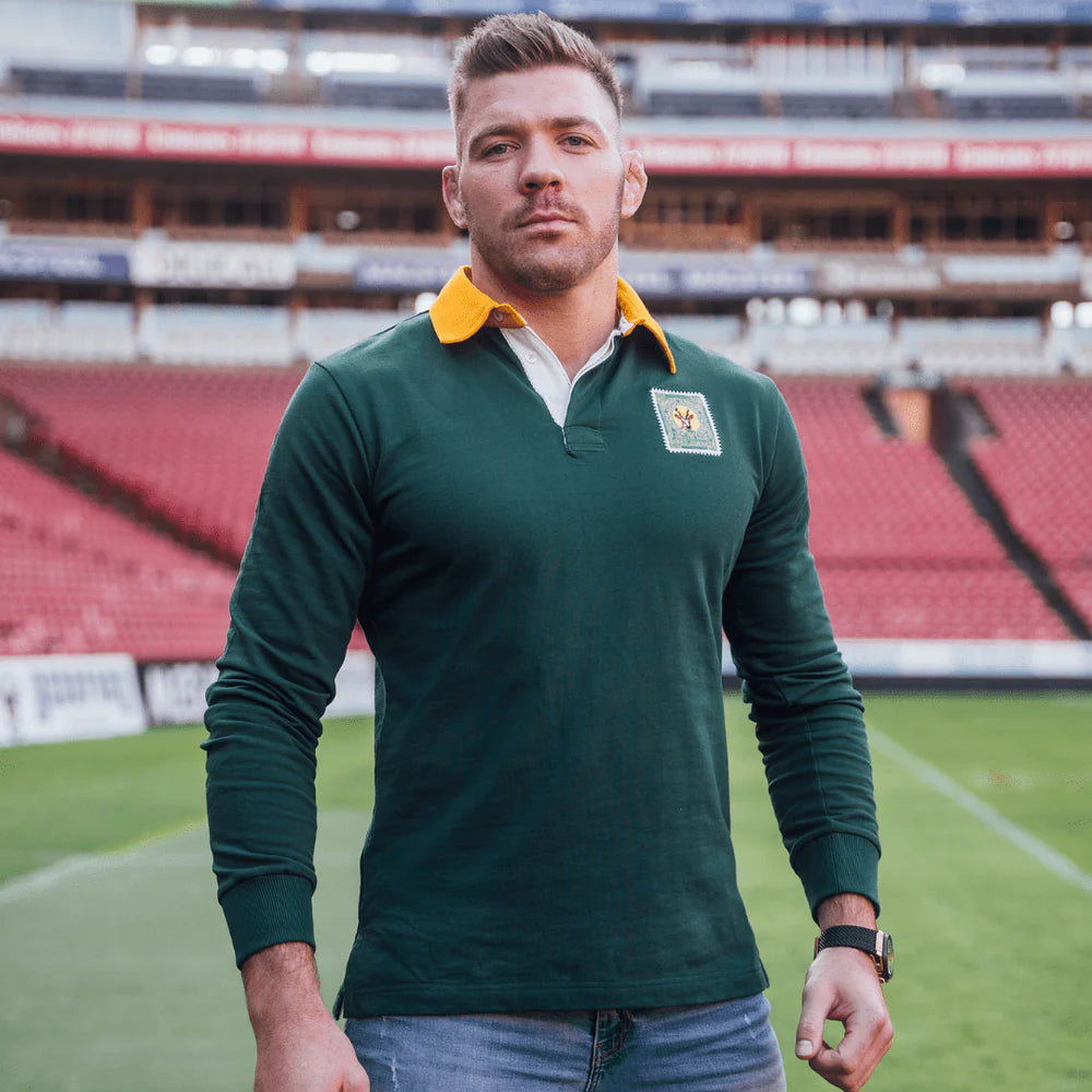 Old School SA Supporters Classic LS Rugby Shirt