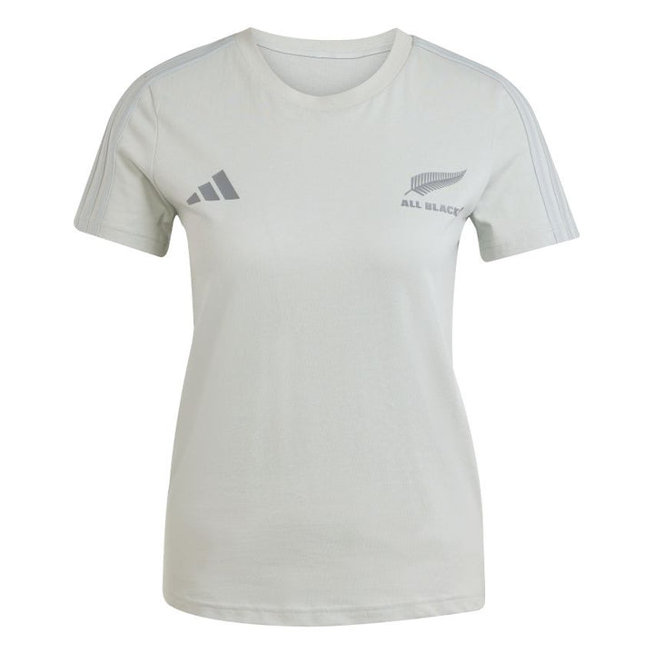 T-shirt de rugby adidas All Blacks pour femme Argent