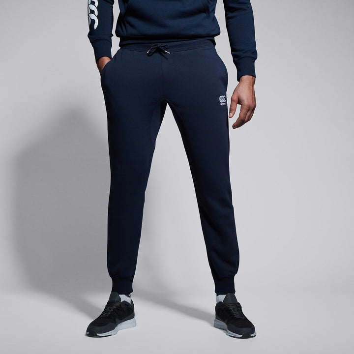 Pantalon Jogging Tapered Fleece Bleu Marine