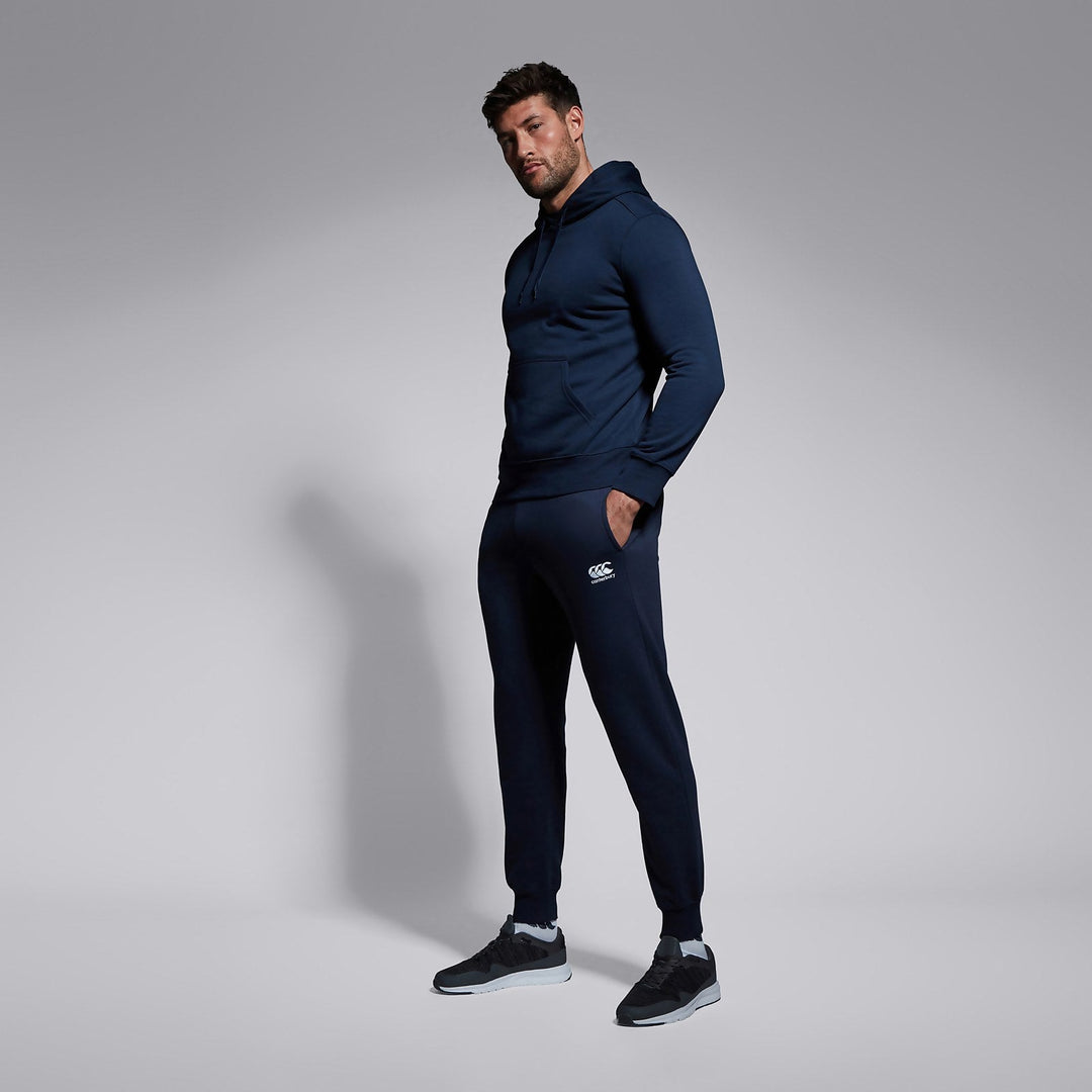 Pantalon Jogging Tapered Fleece Bleu Marine