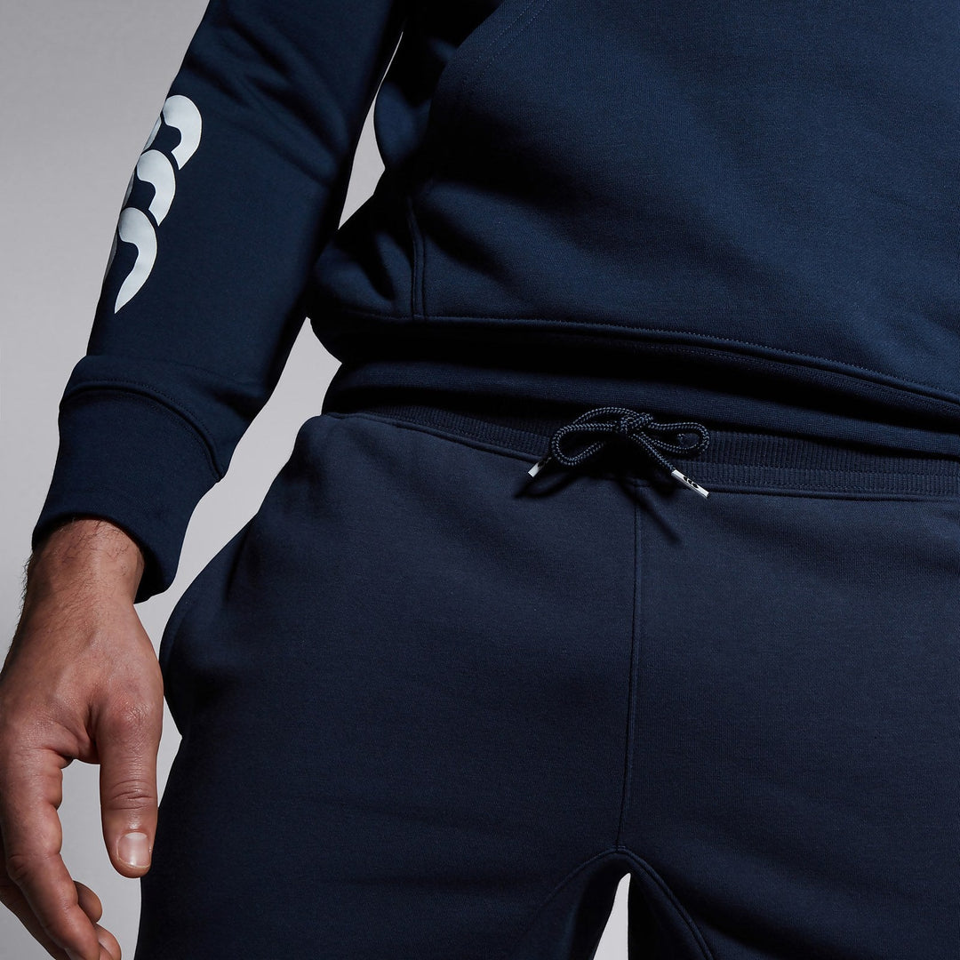 Pantalon Jogging Tapered Fleece Bleu Marine