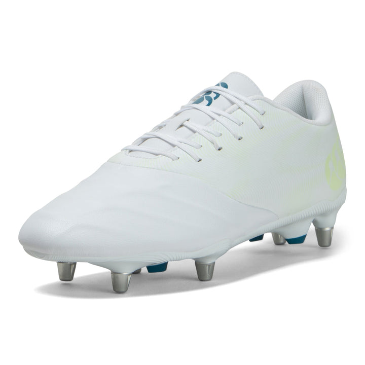 Chaussures de rugby Canterbury Phoenix Genesis Team SG Blanc