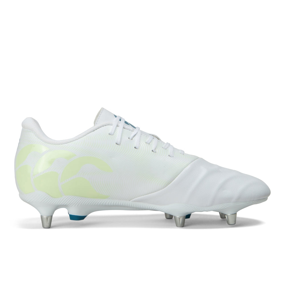 Chaussures de rugby Canterbury Phoenix Genesis Team SG Blanc