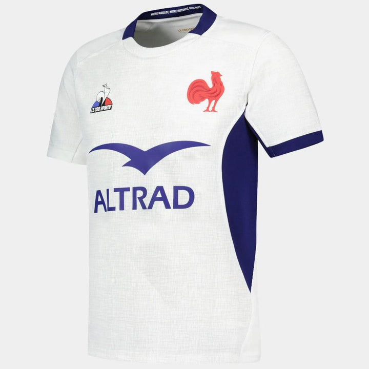 Maillot Rugby Enfant France Extérieur 2023/24 Blanc - Le Coq Sportif